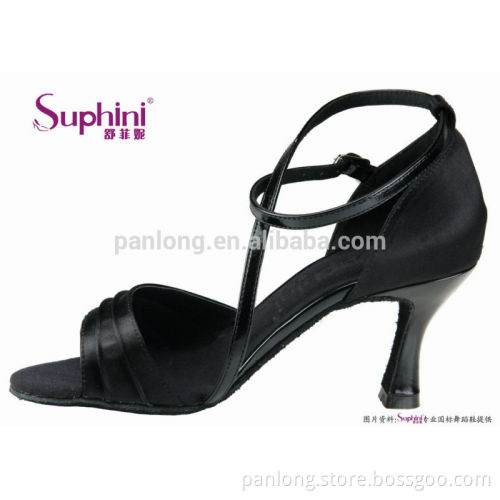 Black Line Pole Latin Dance Shoe